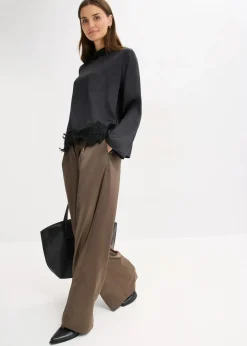 Bluse aus fließendem Satin