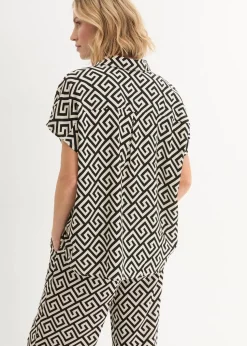 Bluse aus fließender Viskose