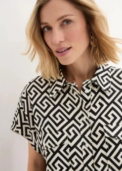 Bluse aus fließender Viskose