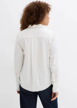 Bluse aus fließender Viskose