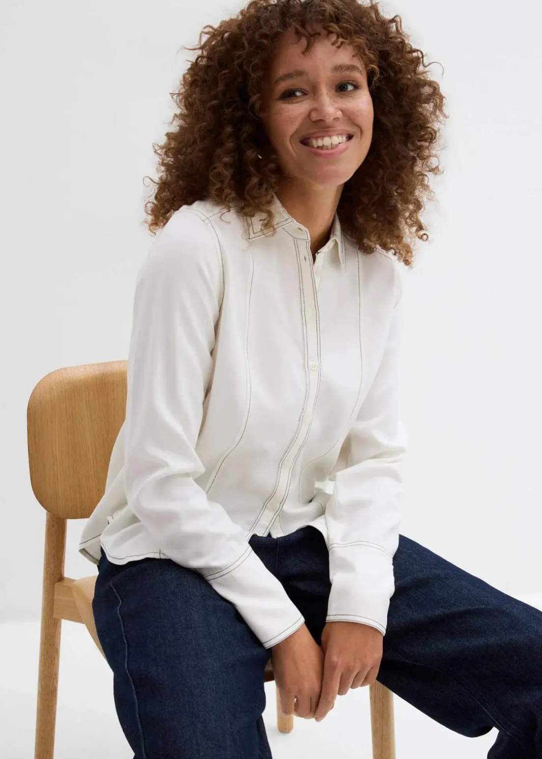 Bluse aus fließender Viskose