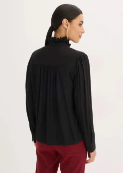 Bluse aus luftigem Crêpe