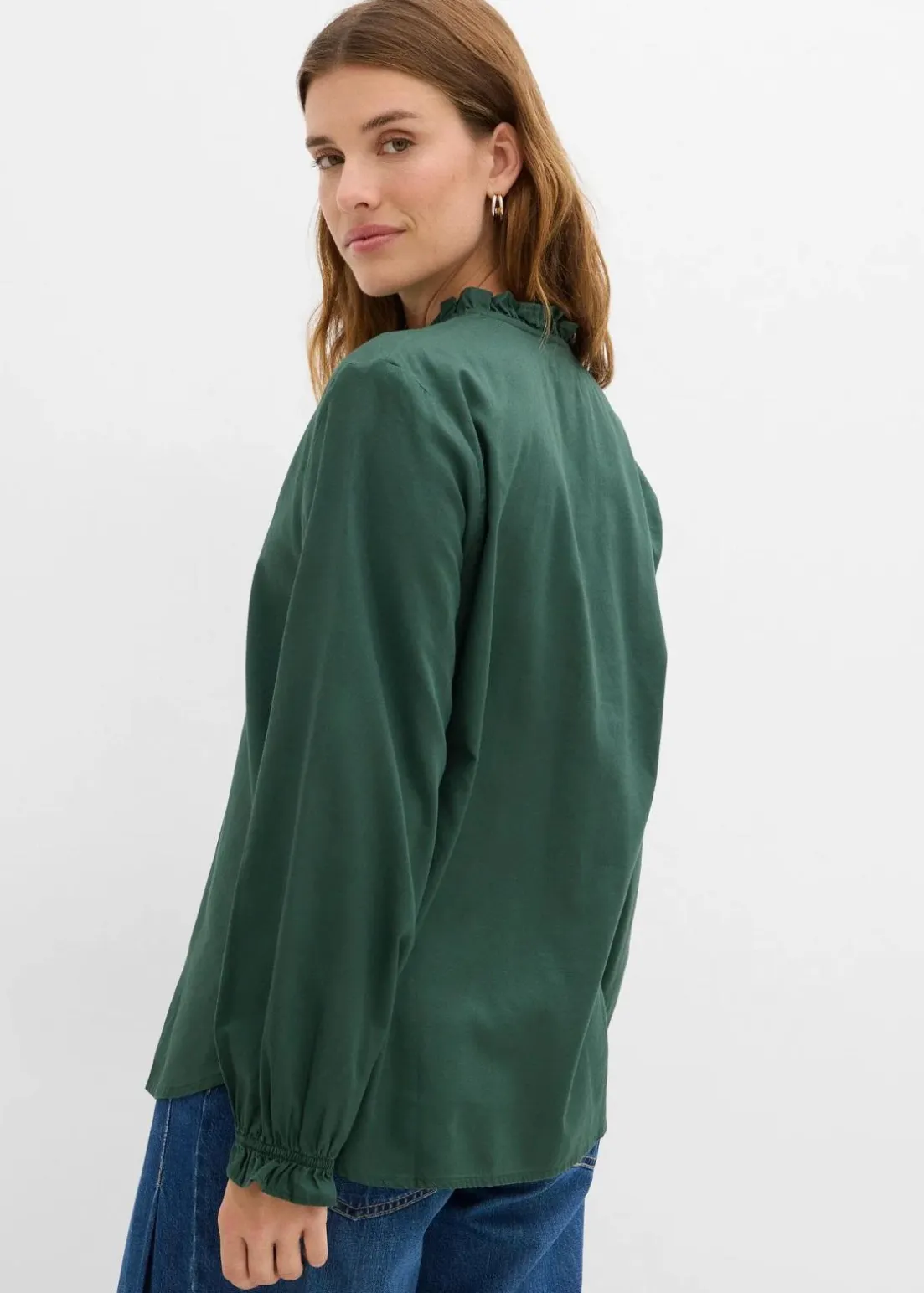 Bluse aus reiner Baumwolle