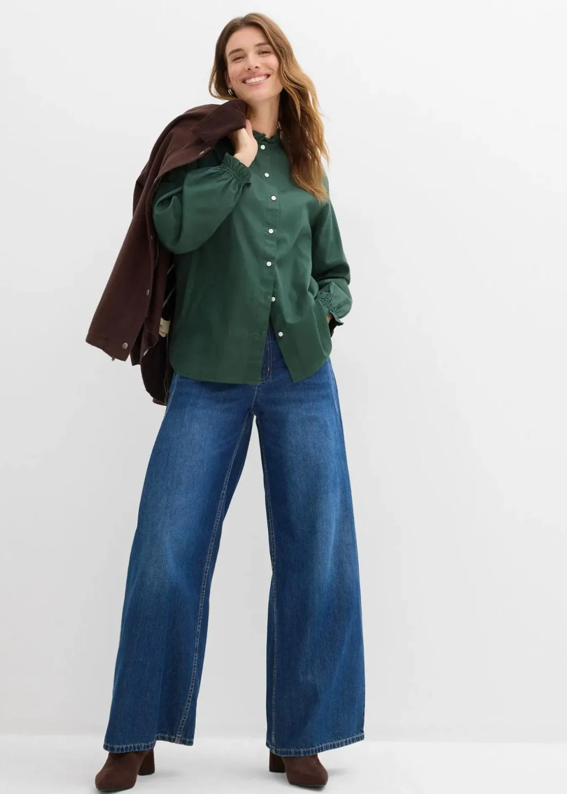 Bluse aus reiner Baumwolle