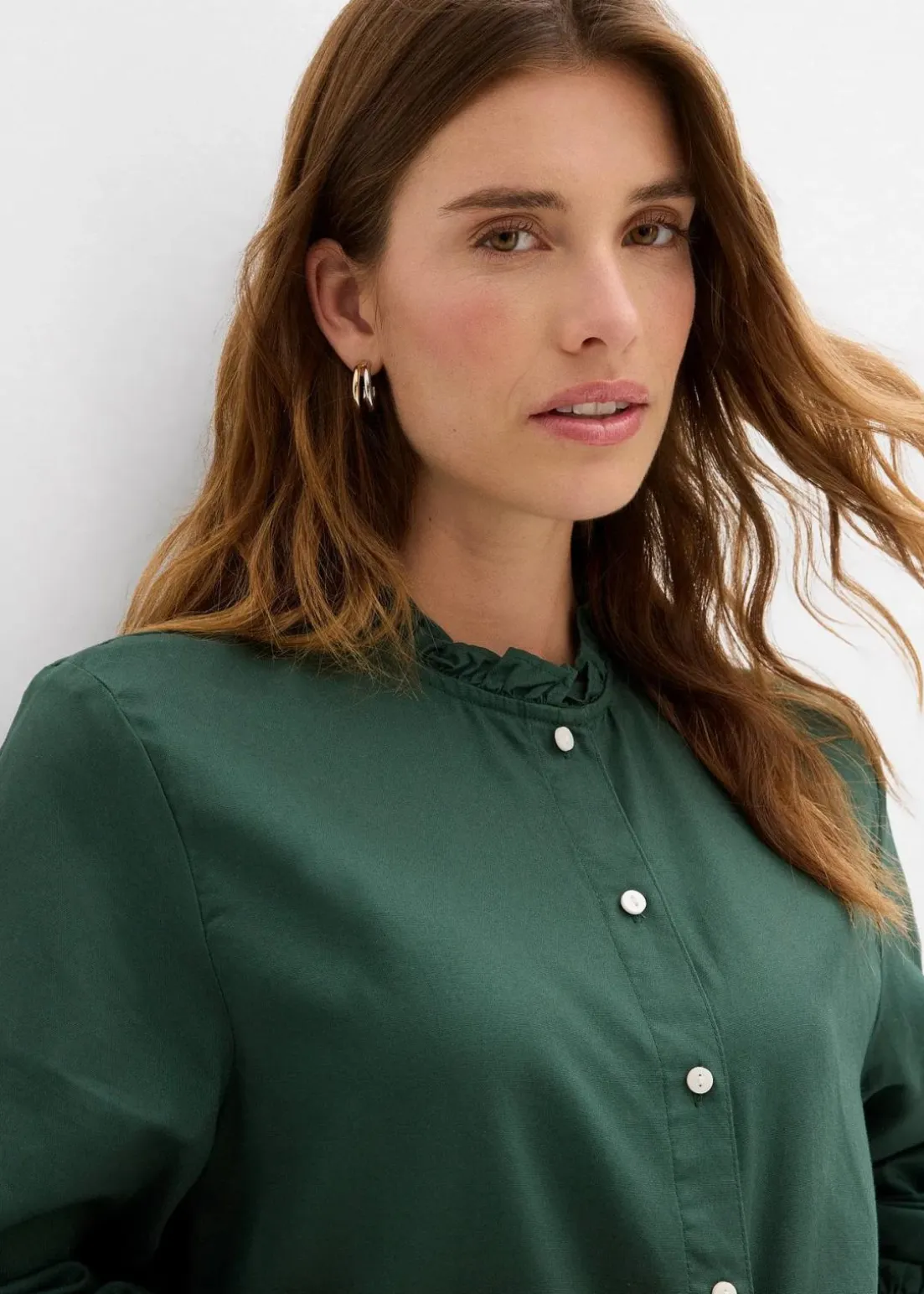 Bluse aus reiner Baumwolle