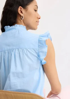 Bluse aus reiner Baumwolle