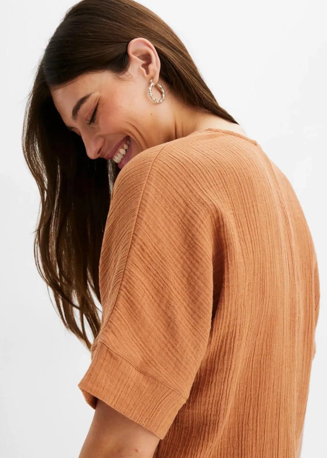 Bluse aus reiner Baumwolle