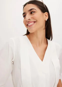 Bluse aus reiner Baumwolle