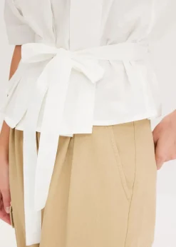 Bluse aus reiner Baumwolle