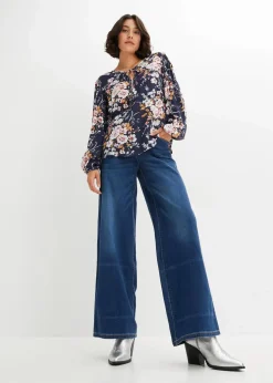 Bluse aus reiner Viskose