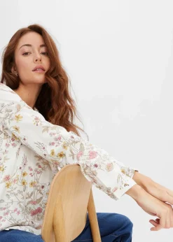 Bluse aus reiner Viskose