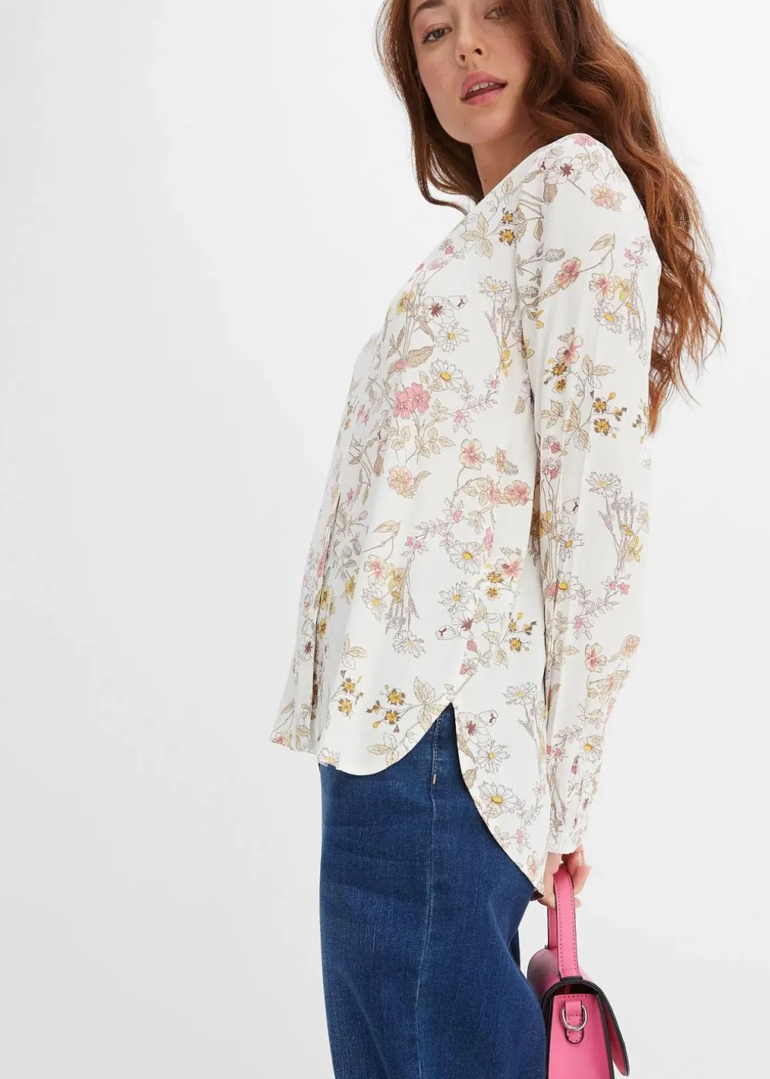 Bluse aus reiner Viskose