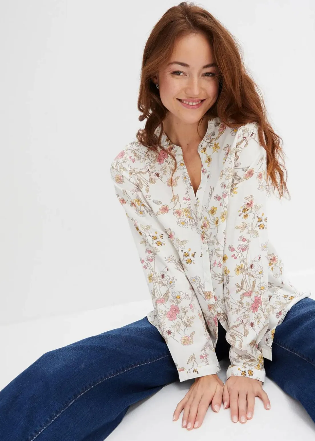 Bluse aus reiner Viskose