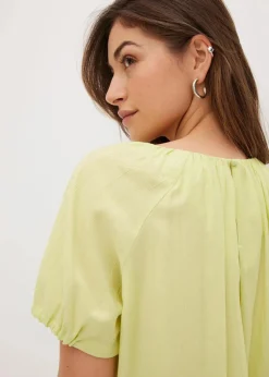 Bluse aus strukturiertem Crinkle