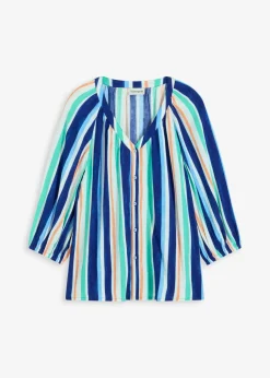 Bluse aus strukturierter Viskose