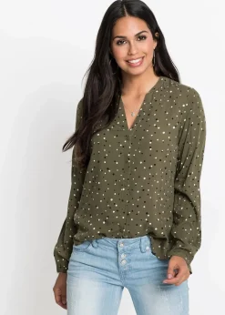 Bluse mit Pünktchen