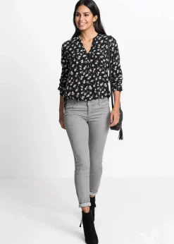 Bluse mit V-Ausschnitt