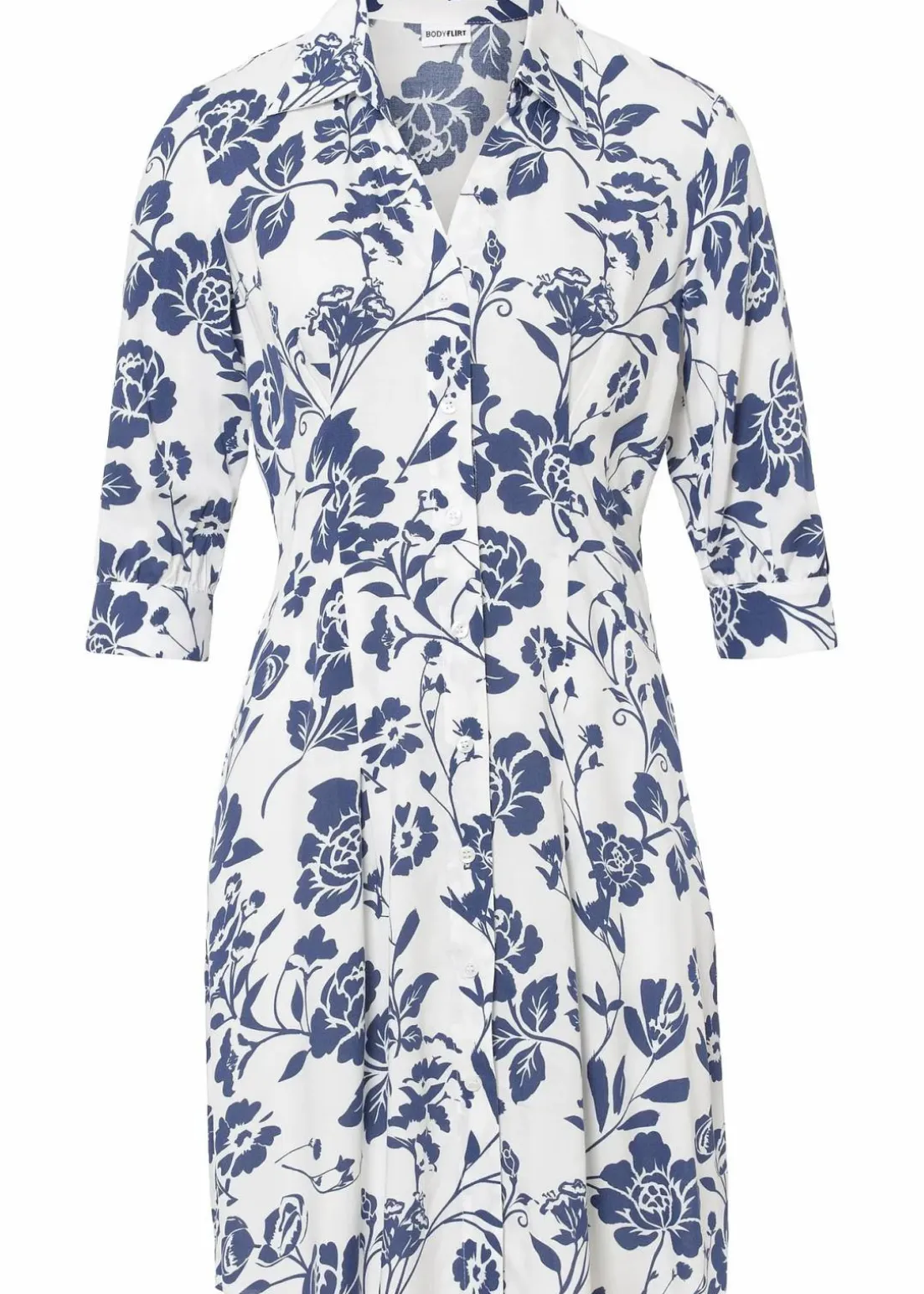 Blusenkleid aus fließender Viskose