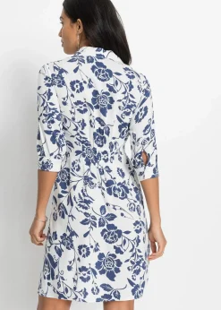 Blusenkleid aus fließender Viskose