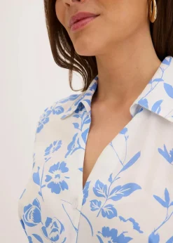 Blusenkleid aus fließender Viskose