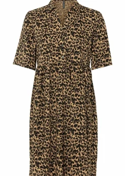 Blusenkleid aus fließender Viskose