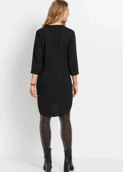 Blusenkleid mit kurzer Knopfleiste