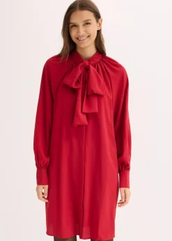 Blusenkleid mit Schluppenkragen