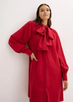 Blusenkleid mit Schluppenkragen