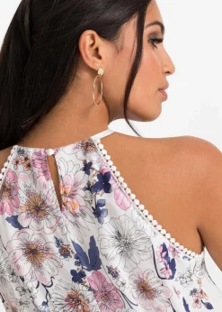 Blusentop aus fließender Viskose