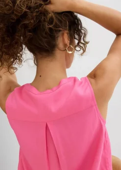 Blusentop aus fließender Viskose