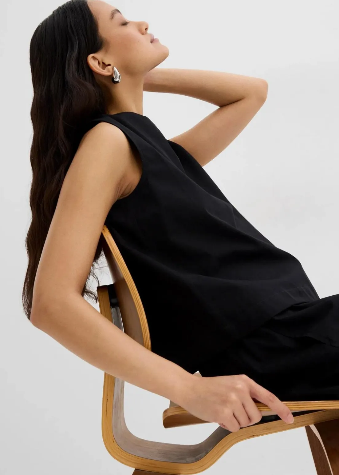 Blusentop aus reiner Baumwolle