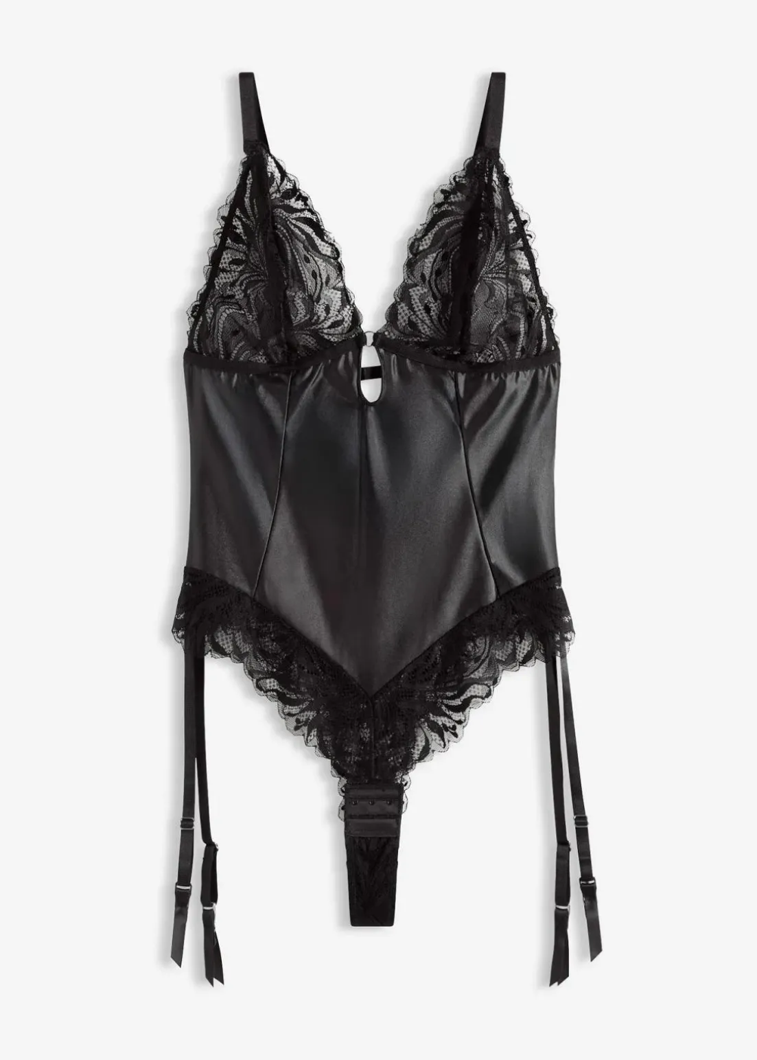 Body mit Wetlook und abnehmbaren Strapshalter