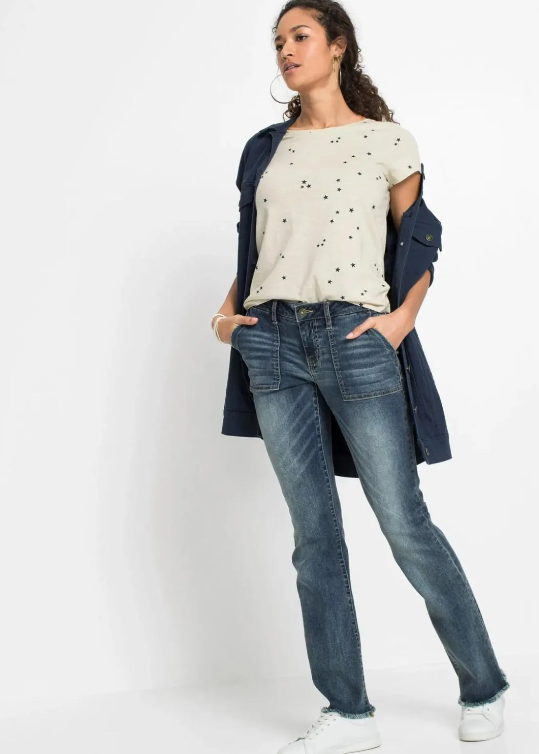 Bootcut Jeans Mid Waist