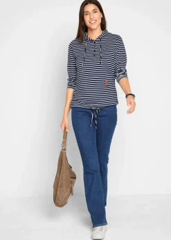 Bootcut Jeans Mid Waist, Bio-Baumwolle