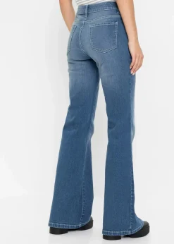Bootcut Jeans Mid Waist, Bio-Baumwolle