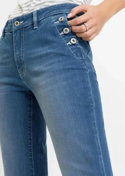 Bootcut Jeans Mid Waist, Bio-Baumwolle