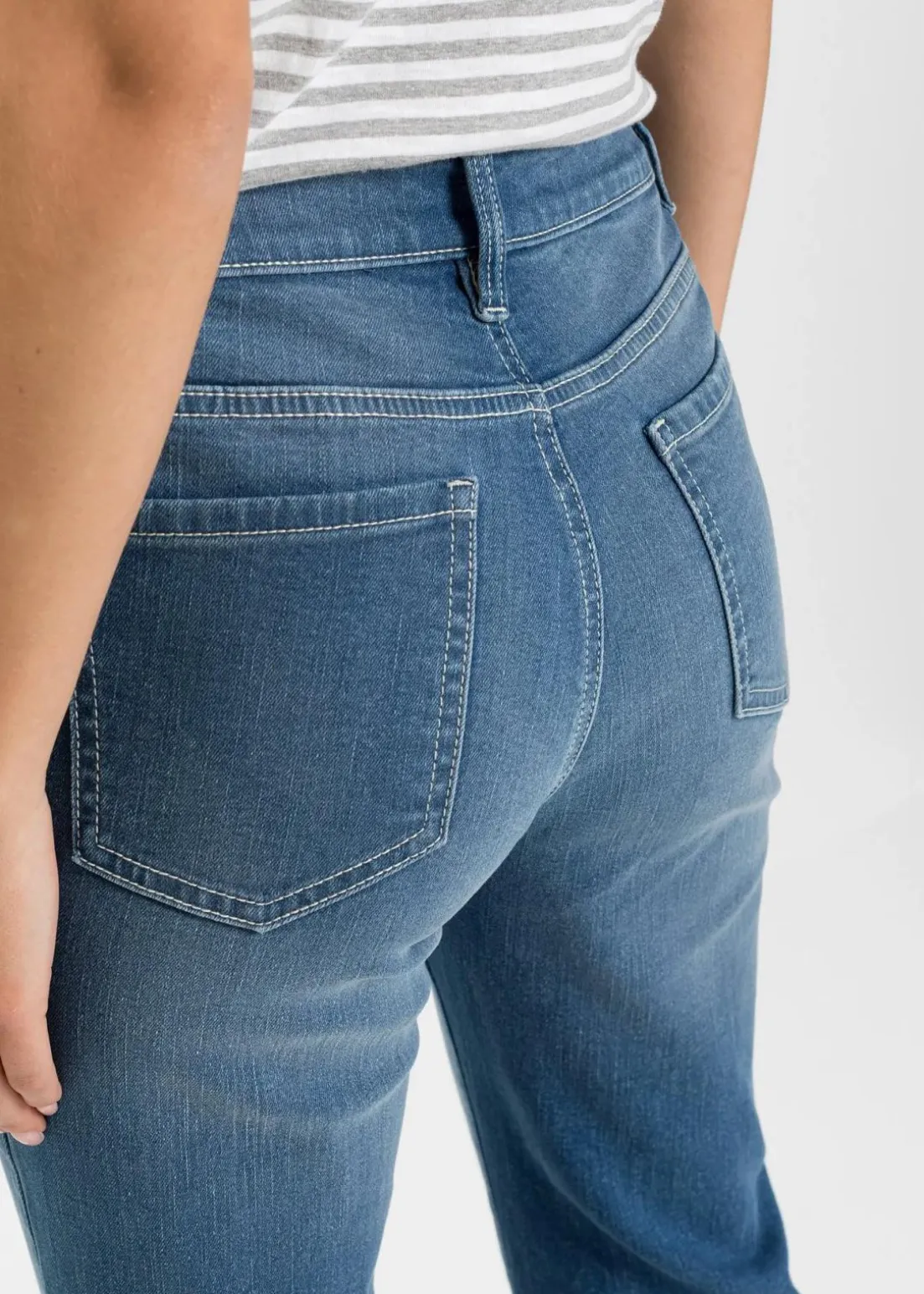 Bootcut Jeans Mid Waist, Bio-Baumwolle