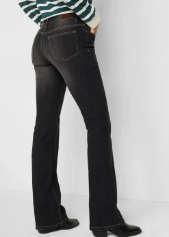 Bootcut Jeans Mid Waist, Komfort-Stretch