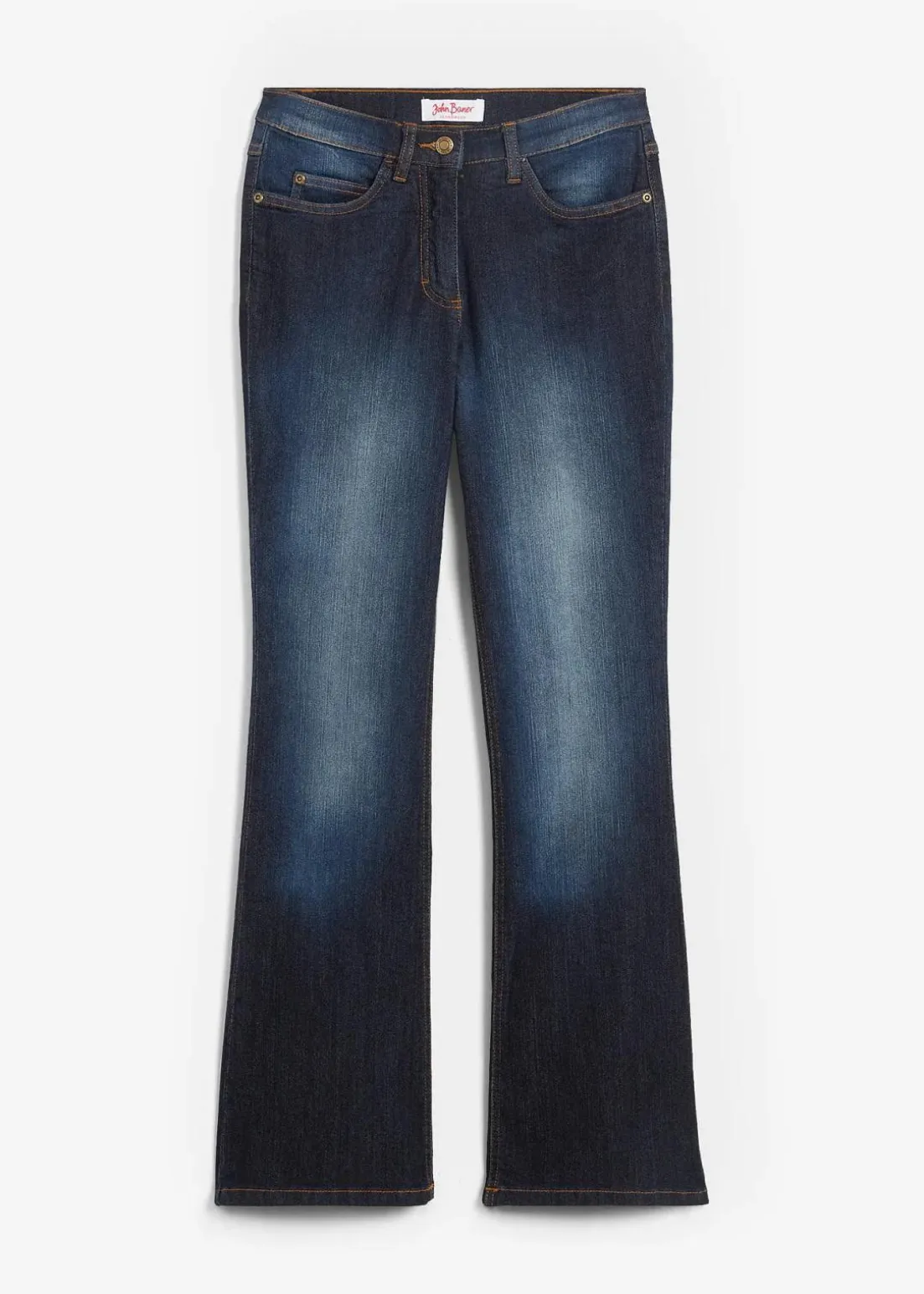 Bootcut Jeans Mid Waist, Stretch