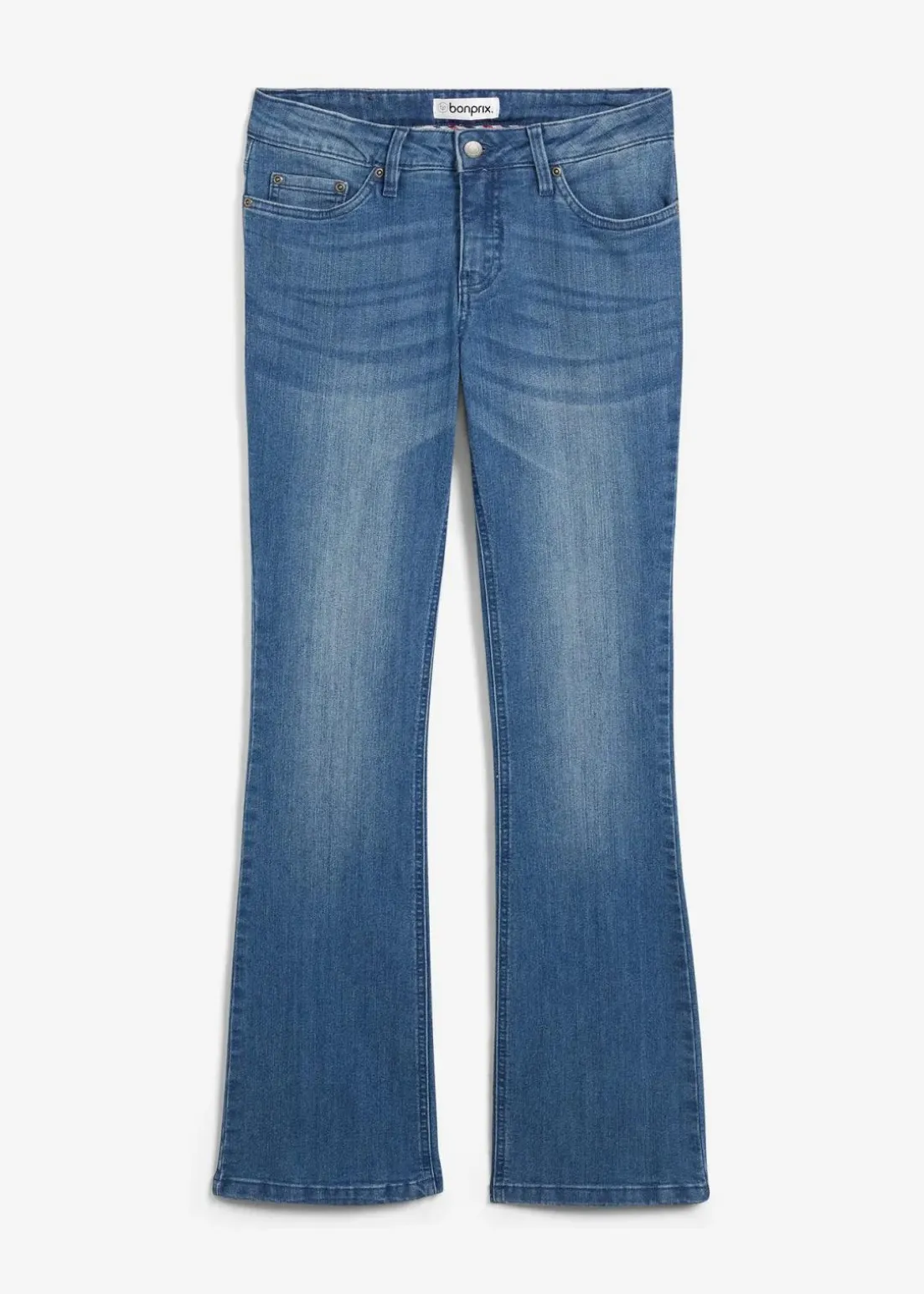 Bootcut Jeans Mid Waist, Stretch