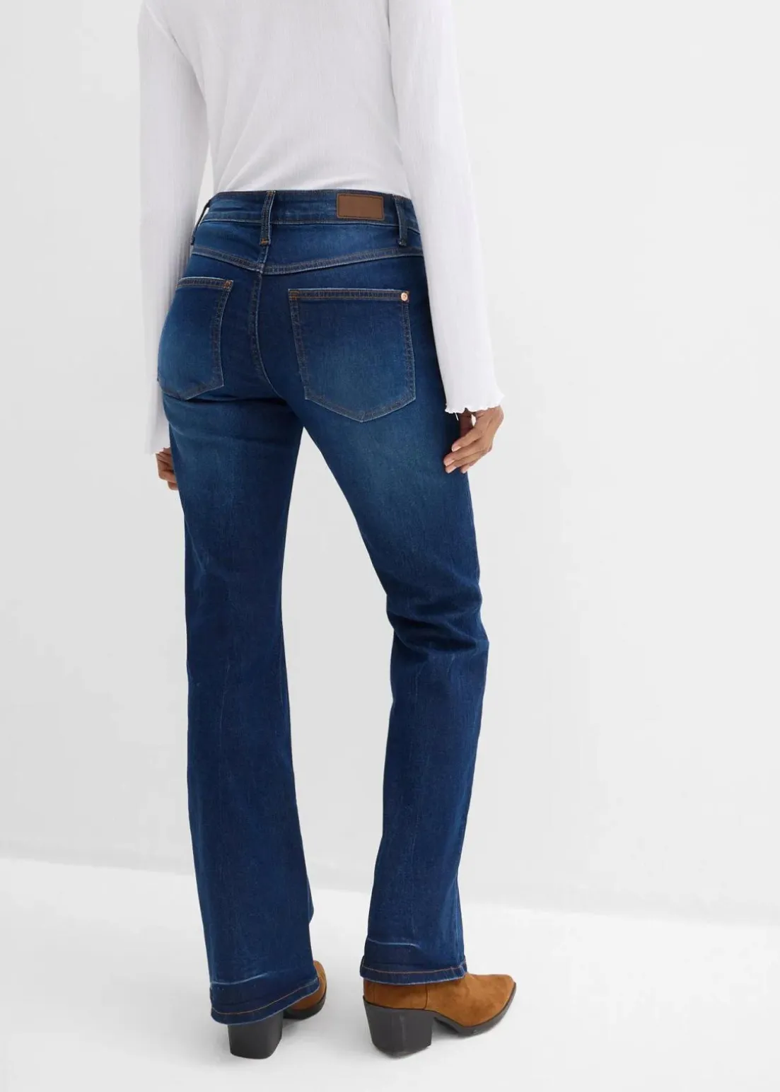 Bootcut Jeans Mid Waist, Stretch