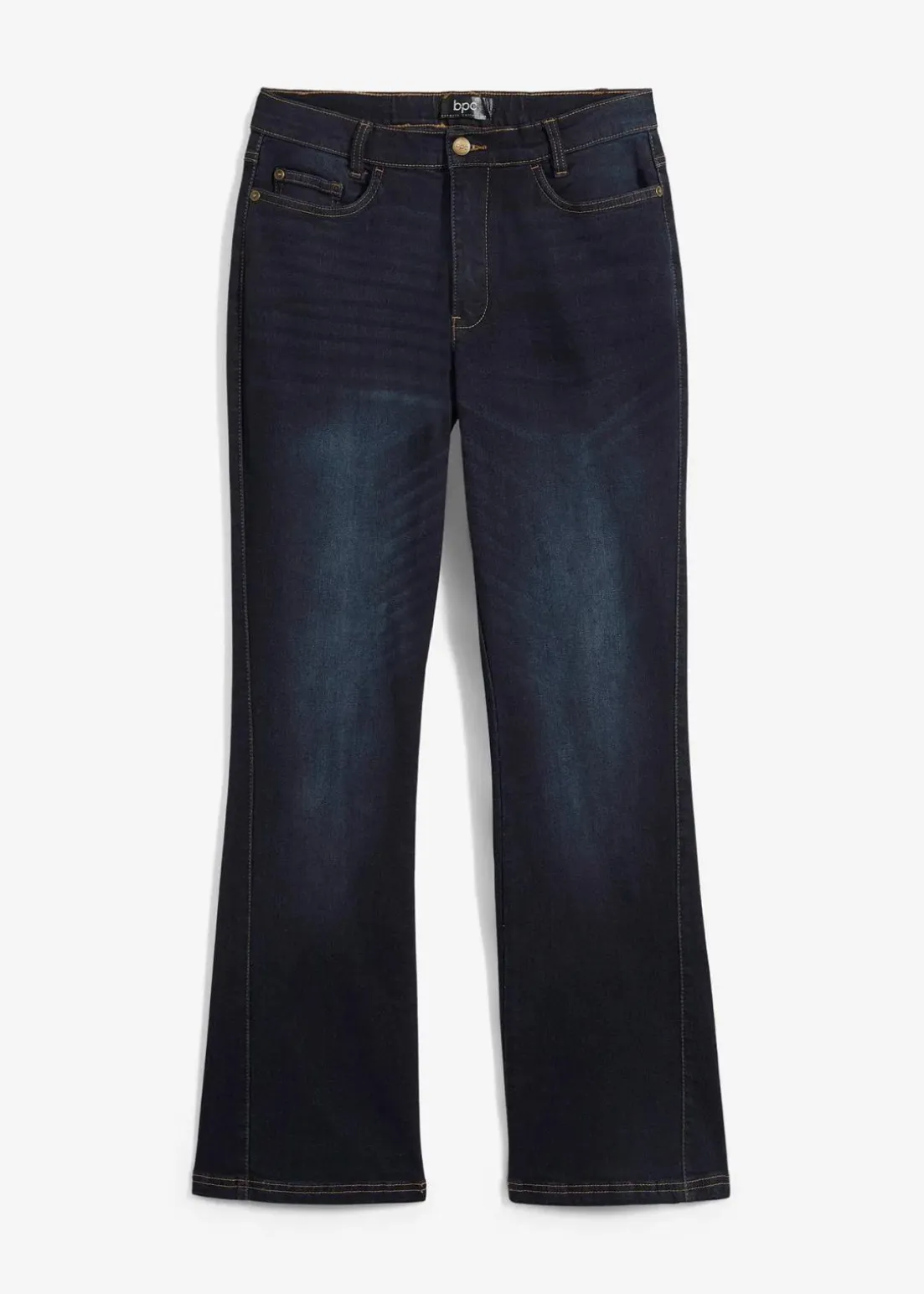Bootcut-Jeans High Waist, Bequembund