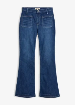 Bootcut-Jeans High Waist, Stretch Full Length