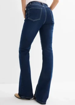 Bootcut-Jeans High Waist, Stretch Full Length