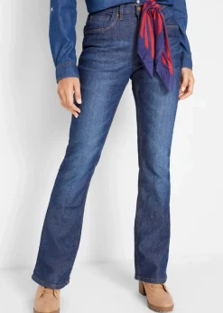 Bootcut-Jeans High Waist, Thermo