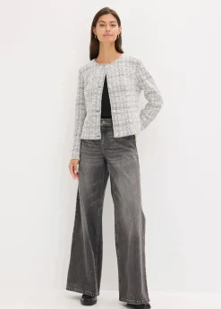 Bouclé Cardigan aus Baumwolle