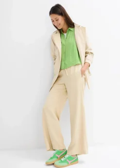 Boxy Bluse aus leichtem Crêpe