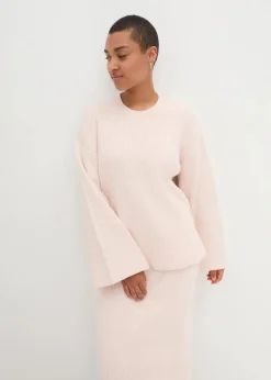 Boxy-Pullover aus Rippstrick