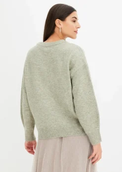 Boxy-Pullover mit Pailletten