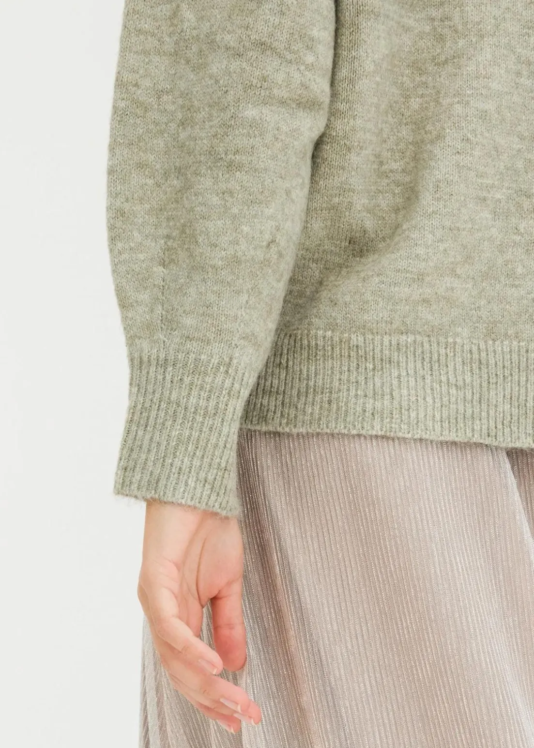 Boxy-Pullover mit Pailletten